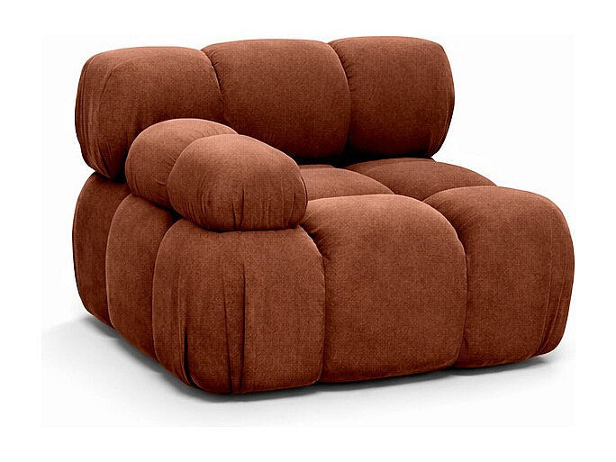 Canapé modulable marron tissu