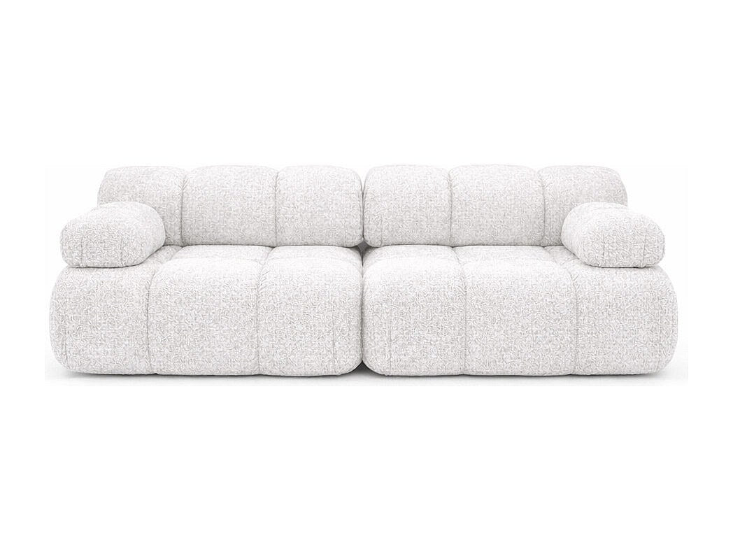 Canapé modulable 2 places beige tissu
