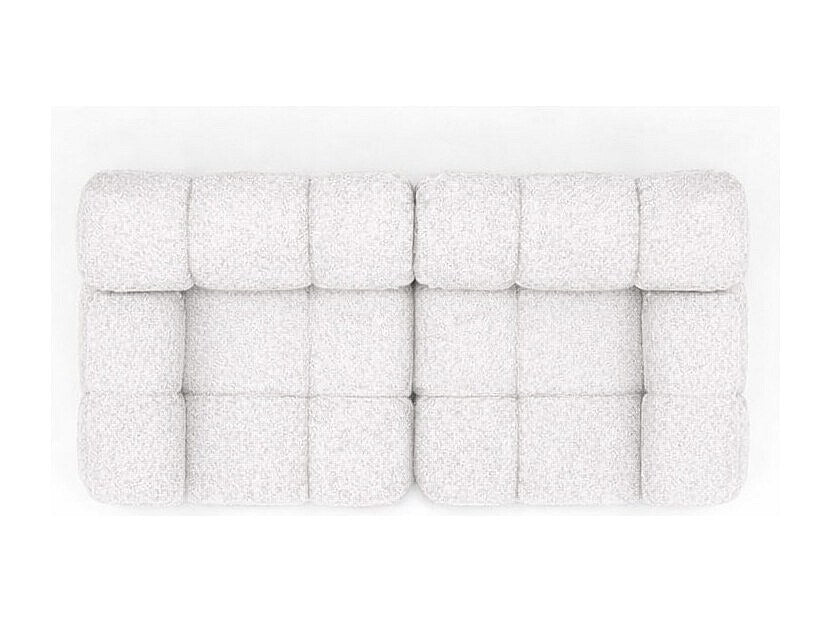 Canapé modulable 2 places beige tissu