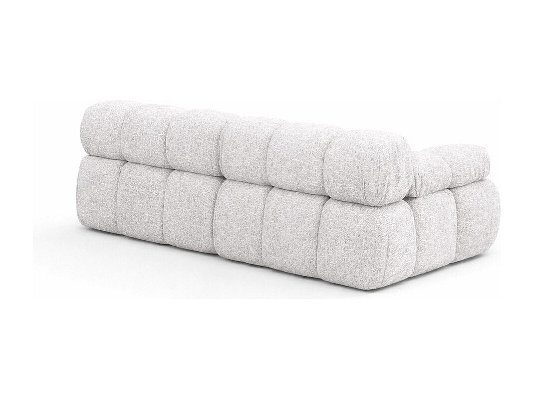 Canapé modulable 2 places beige tissu