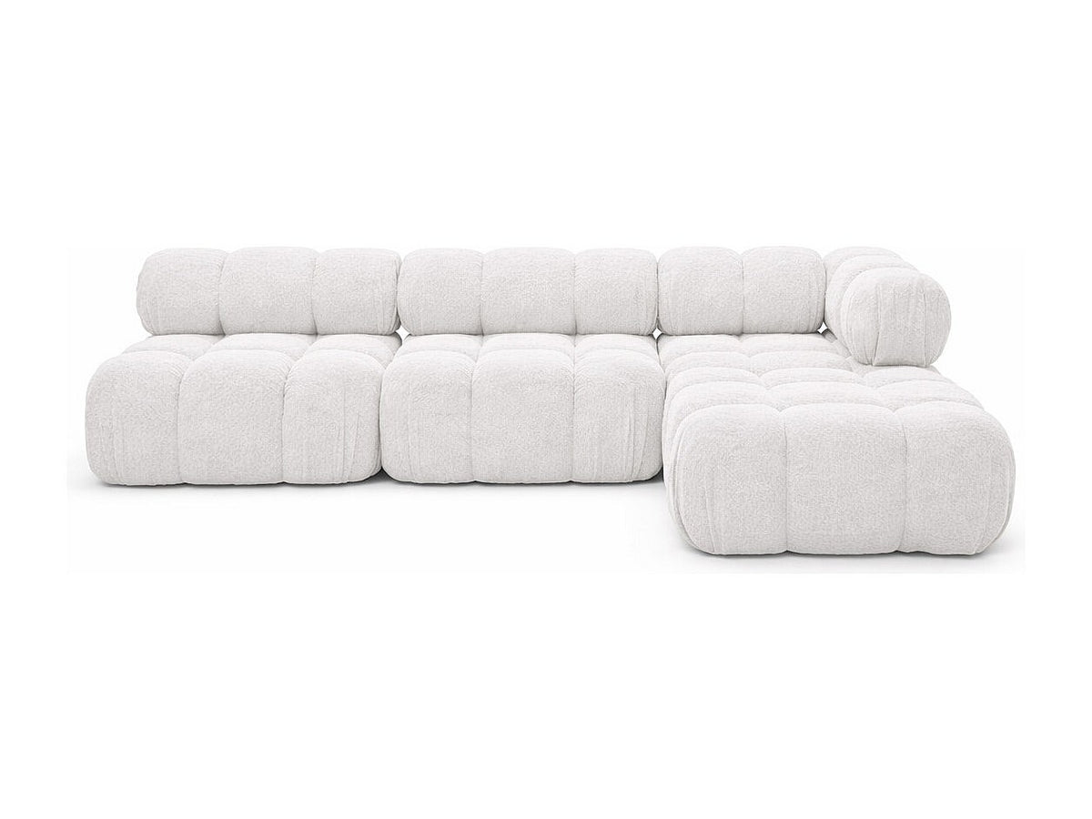Canapé modulable beige tissu