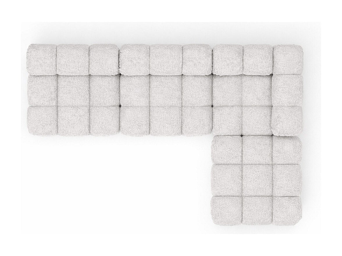 Canapé modulable beige tissu