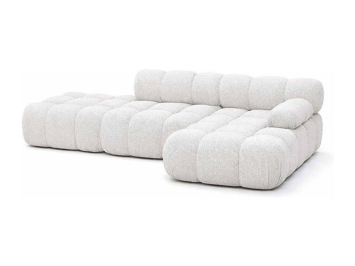 Pouf pour canapé modulable beige tissu