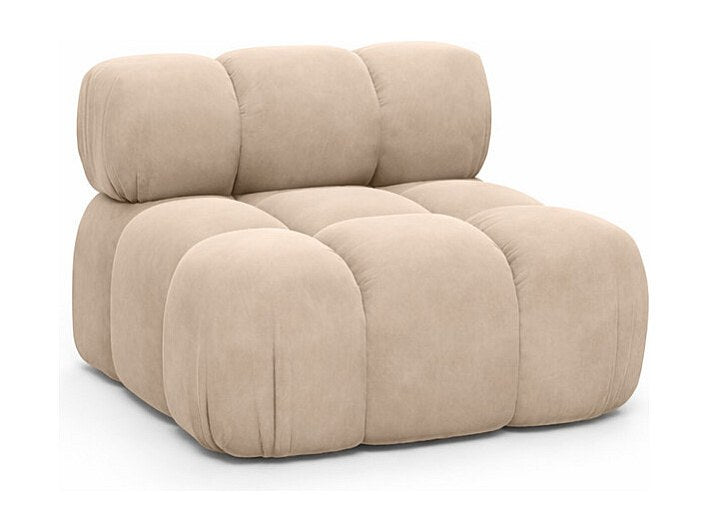 Canapé modulable beige tissu