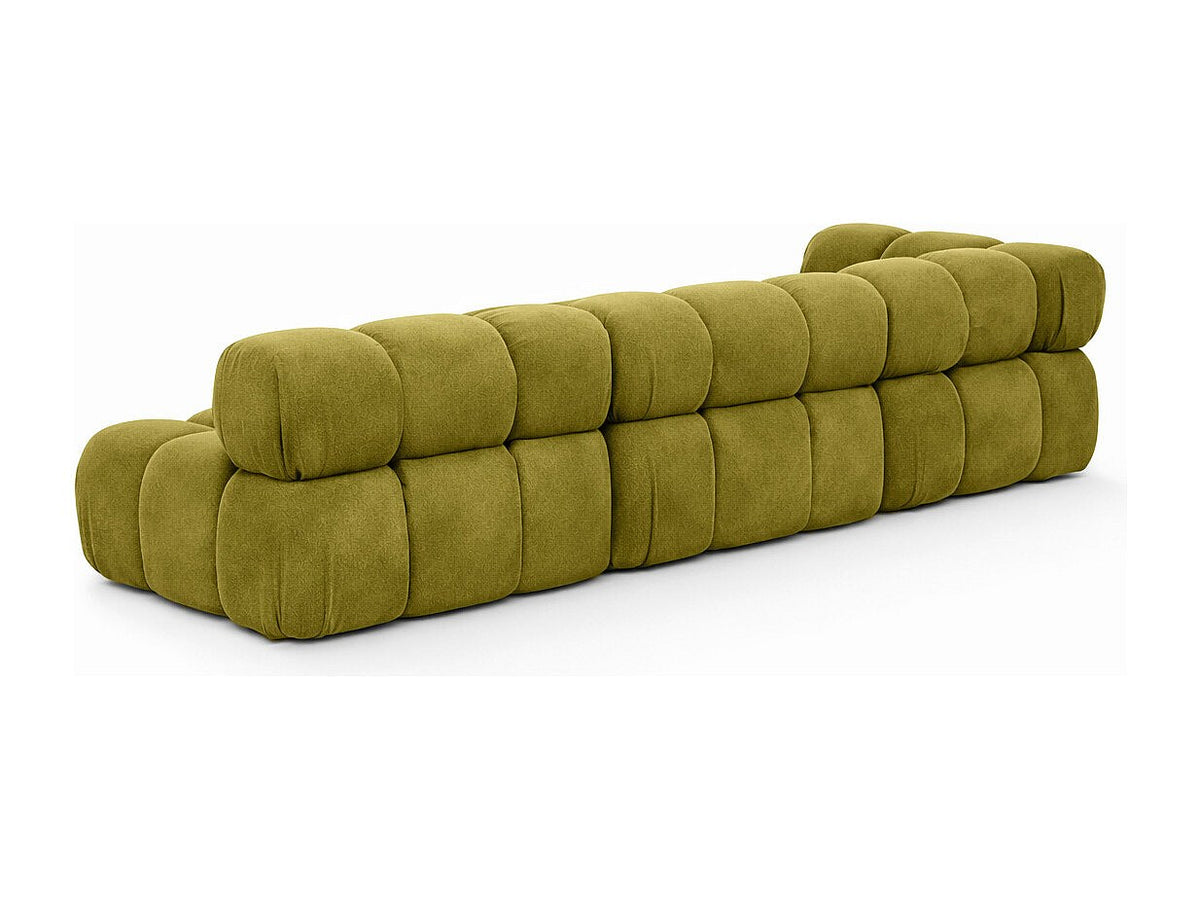 Canapé modulable vert tissu