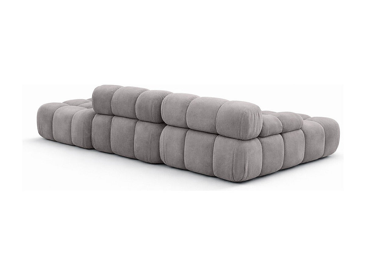 Pouf pour canapé modulable gris tissu