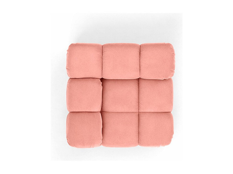 Canapé modulable rose tissu