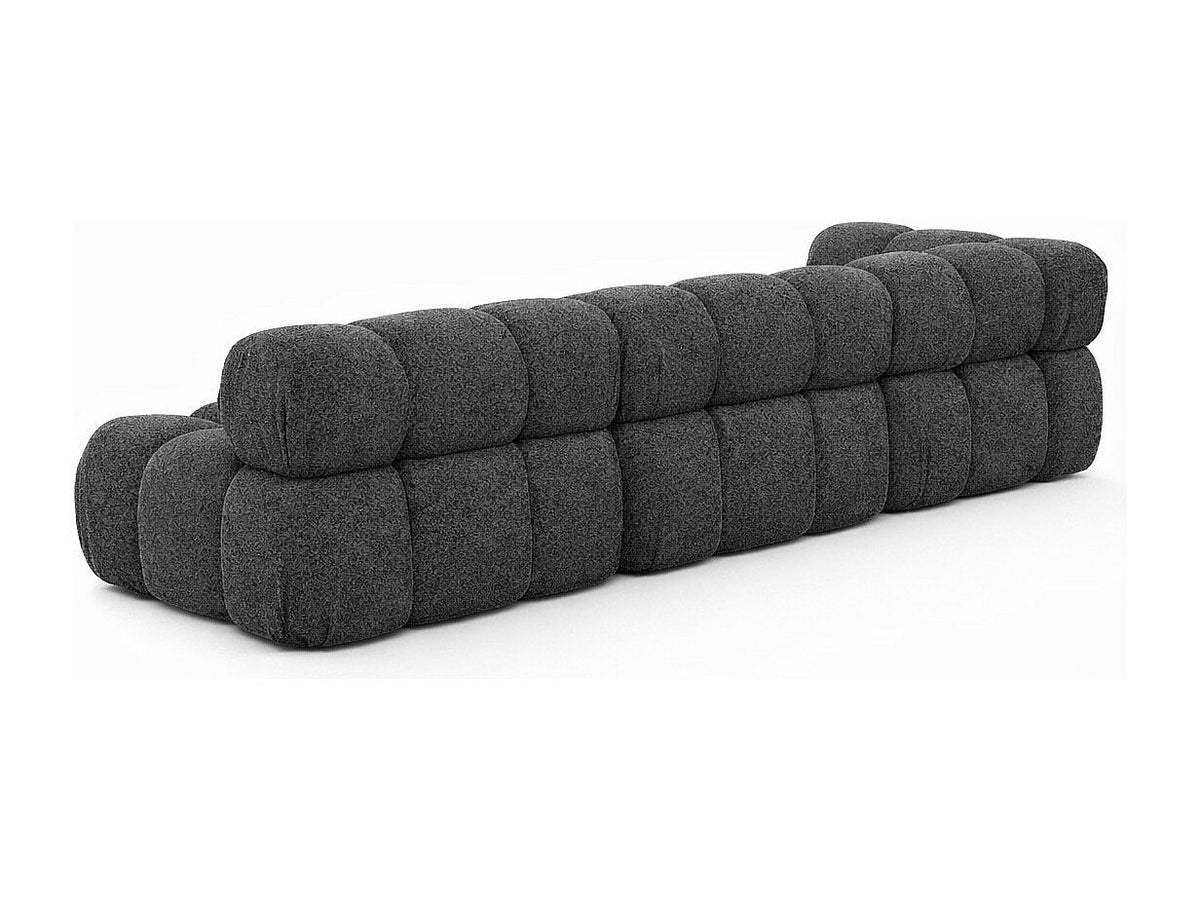 Canapé modulable gris tissu