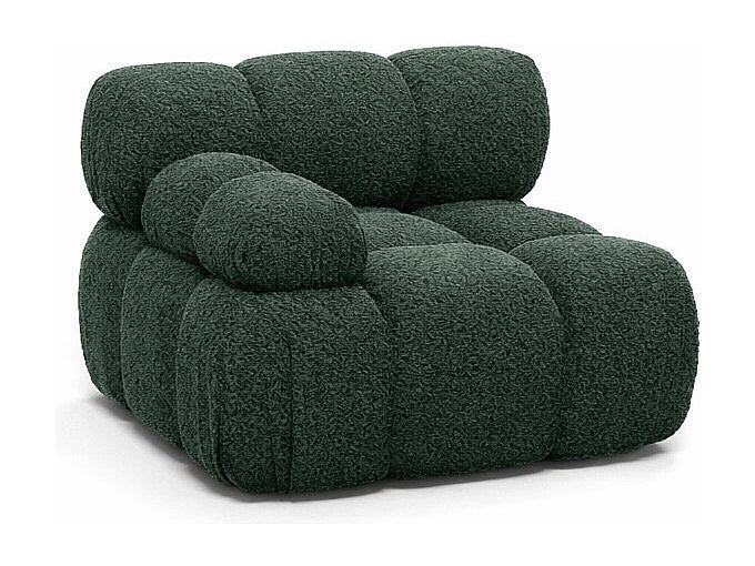Canapé modulable vert tissu