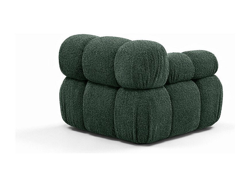 Canapé modulable vert tissu