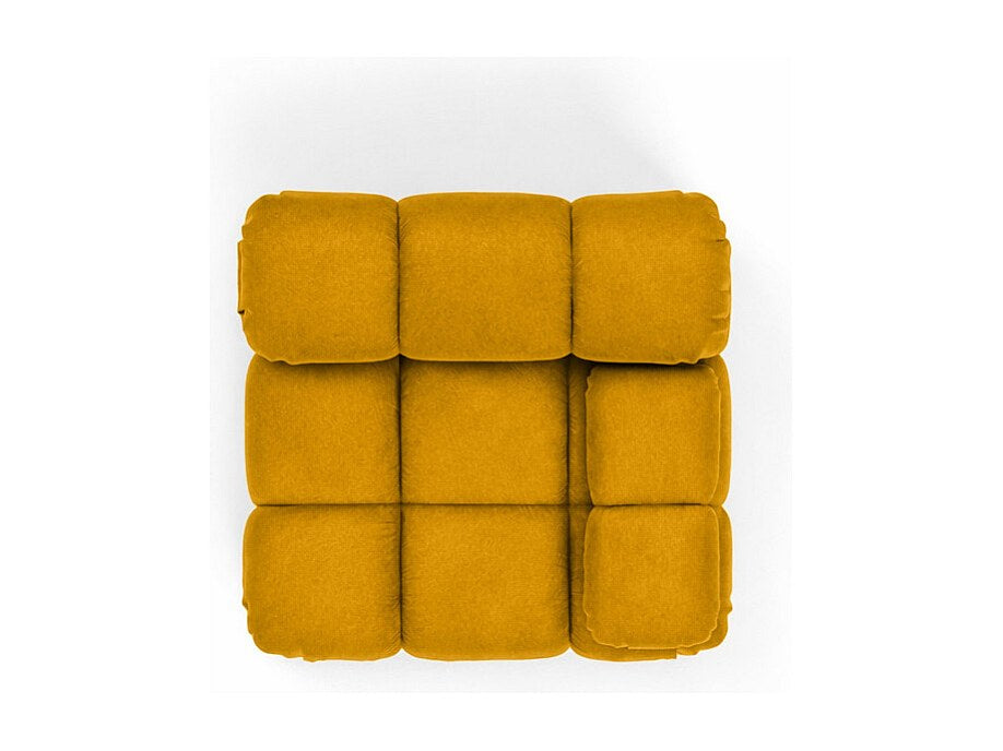 Canapé modulable jaune tissu