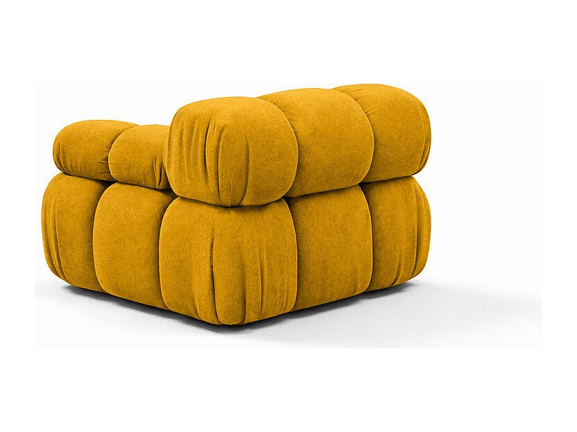 Canapé modulable jaune tissu