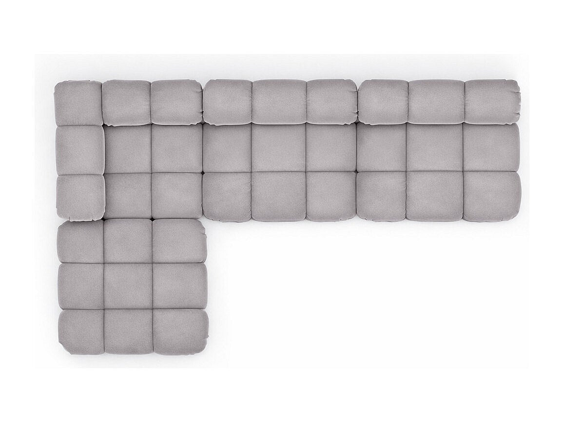 Canapé modulable gris tissu