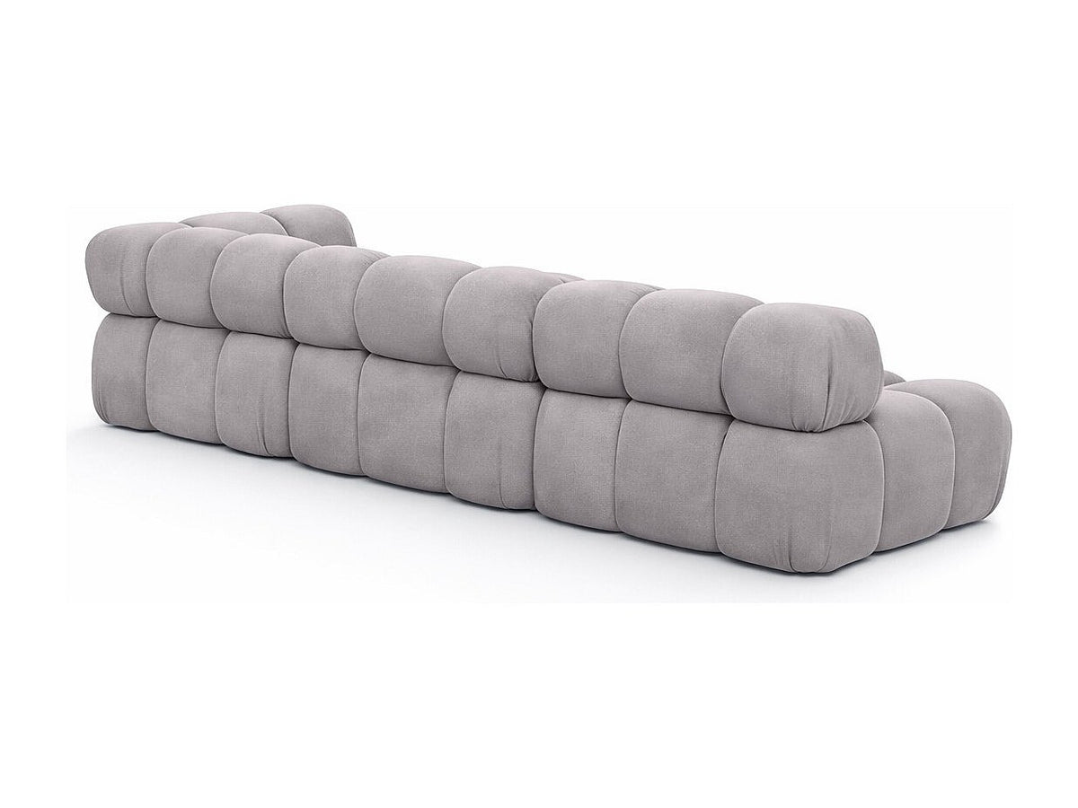 Canapé modulable gris tissu