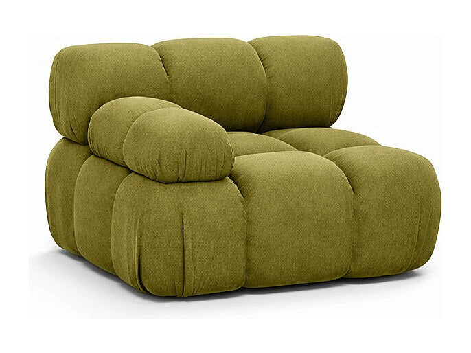Canapé modulable vert tissu