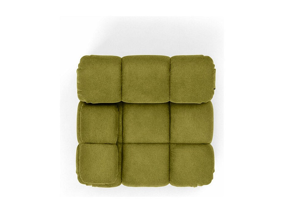 Canapé modulable vert tissu