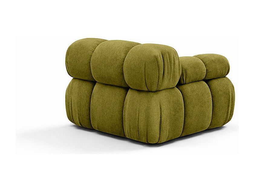 Canapé modulable vert tissu