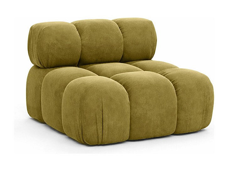 Canapé modulable vert tissu