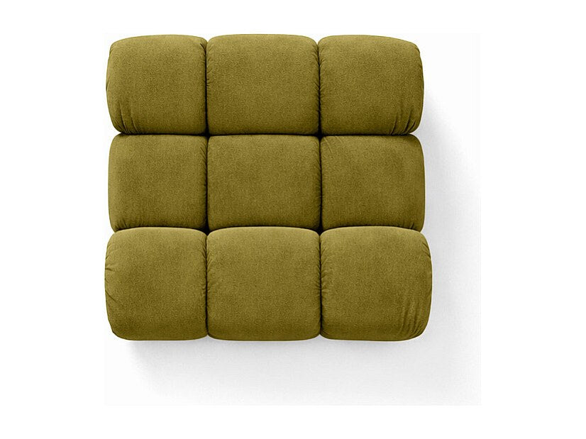 Canapé modulable vert tissu