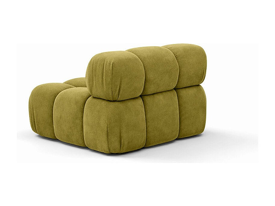 Canapé modulable vert tissu