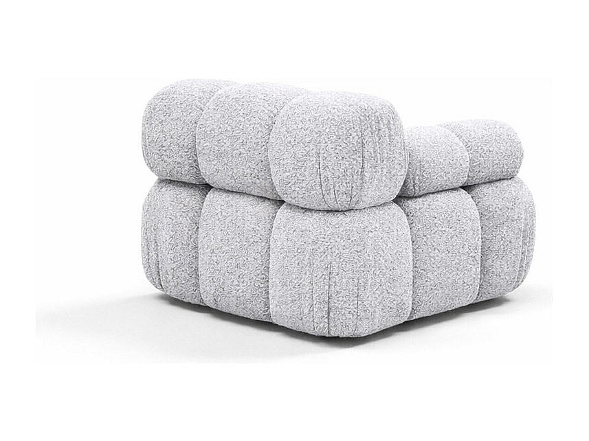 Canapé modulable gris tissu