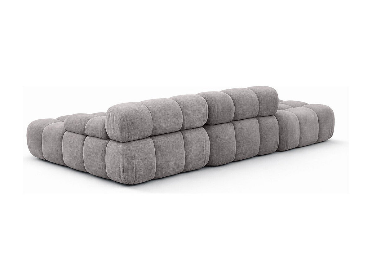Pouf pour canapé modulable gris tissu