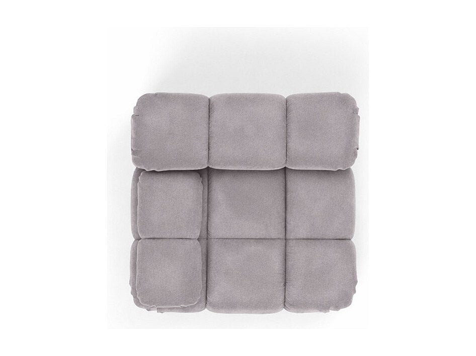 Canapé modulable gris tissu