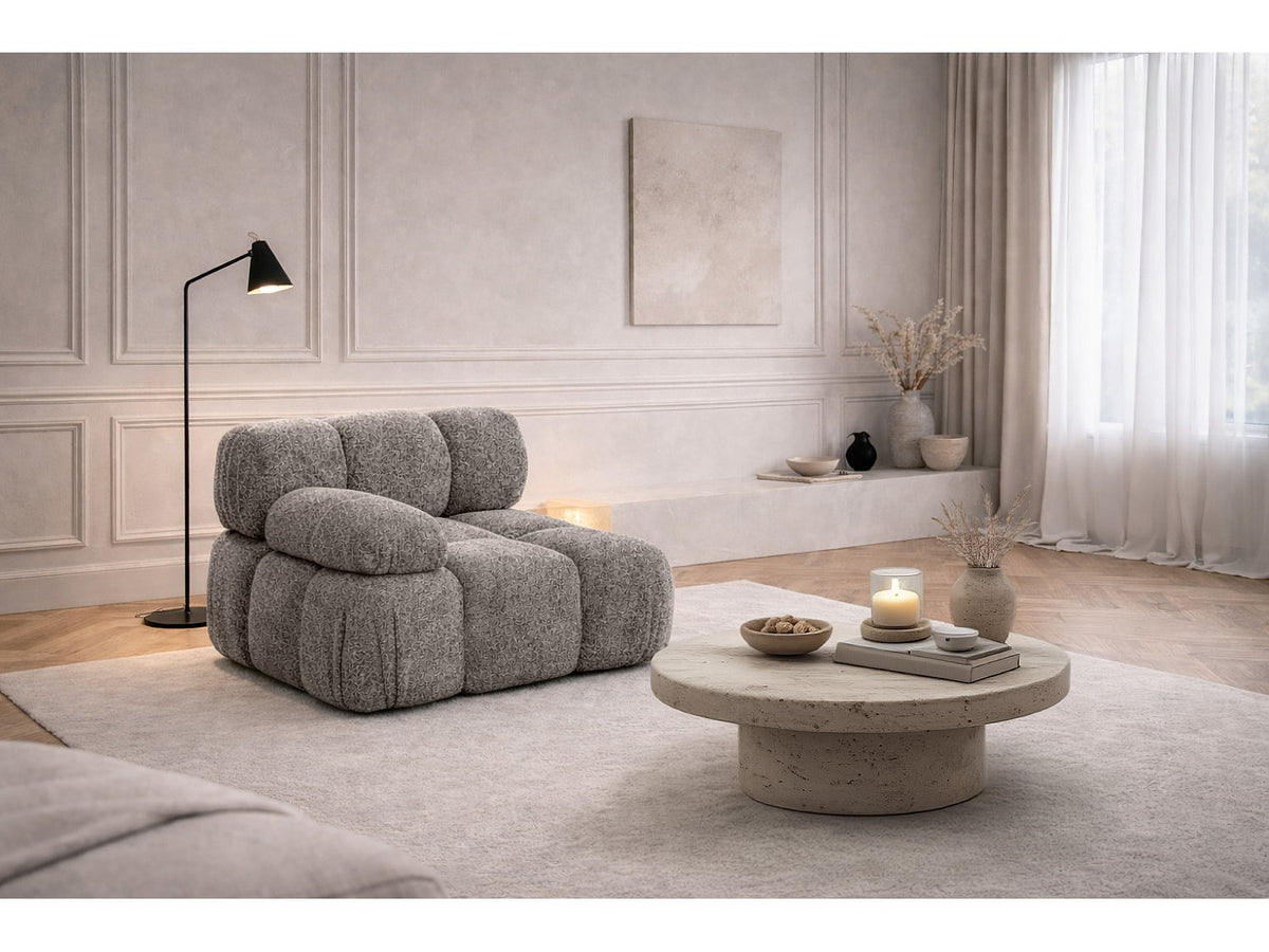 Canapé modulable marron tissu