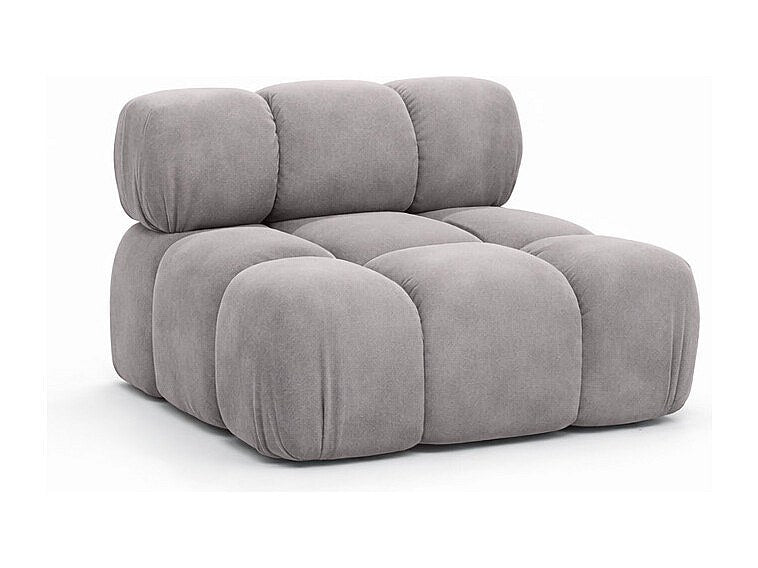 Canapé modulable gris tissu