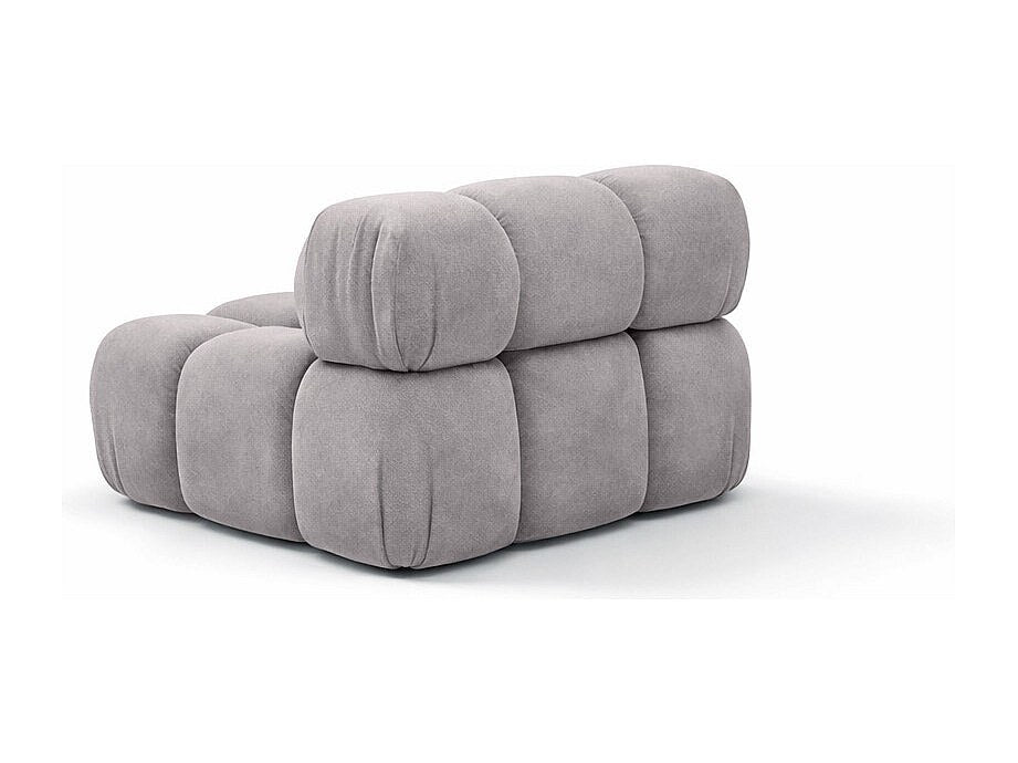 Canapé modulable gris tissu
