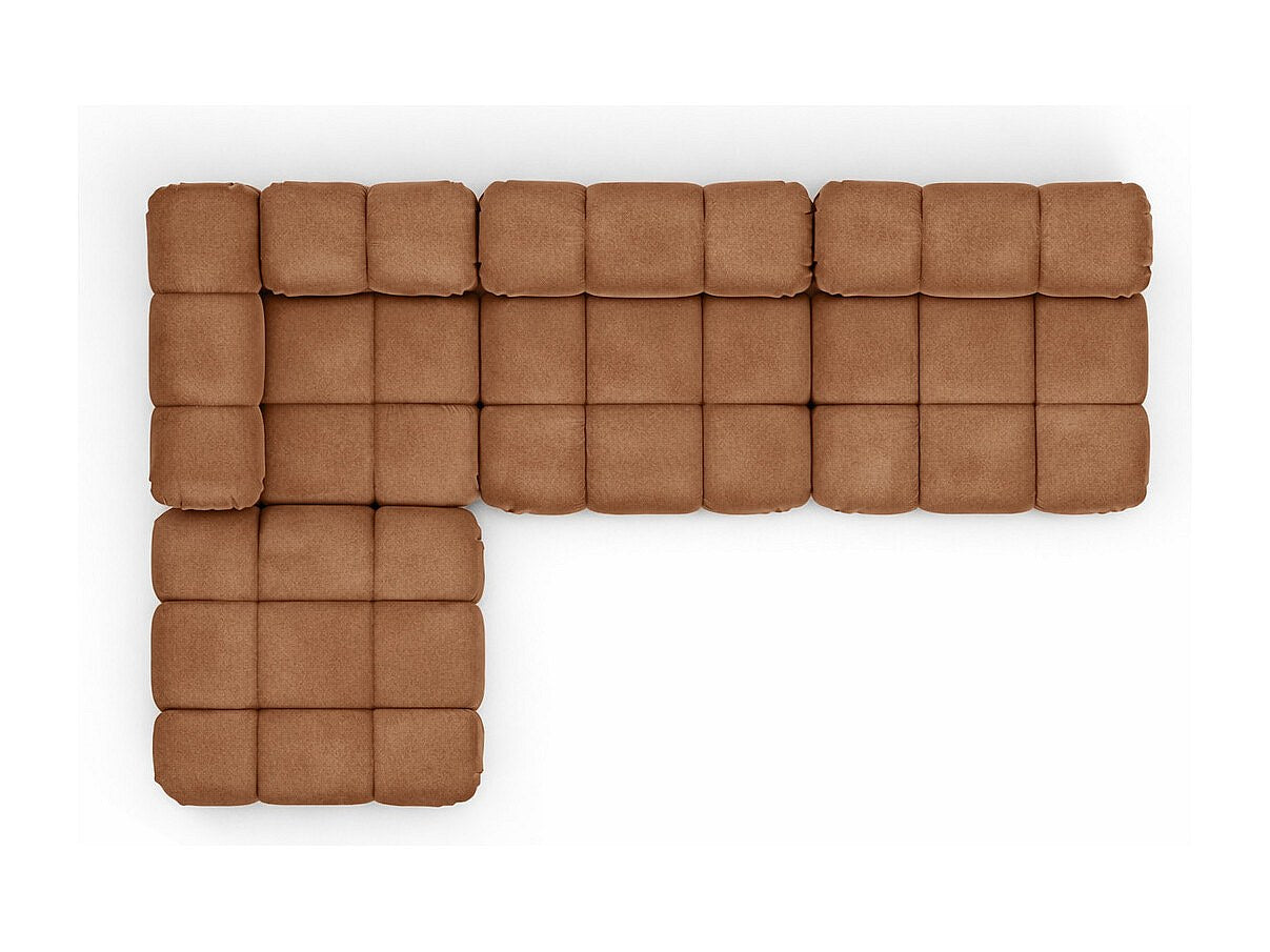Canapé modulable marron tissu
