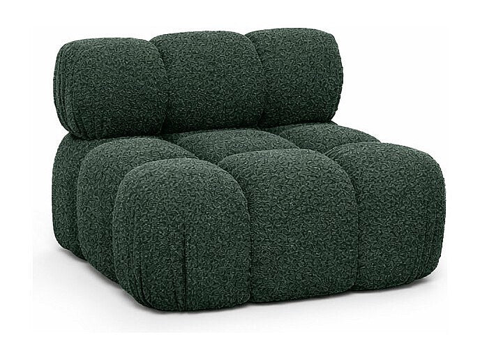 Canapé modulable vert tissu