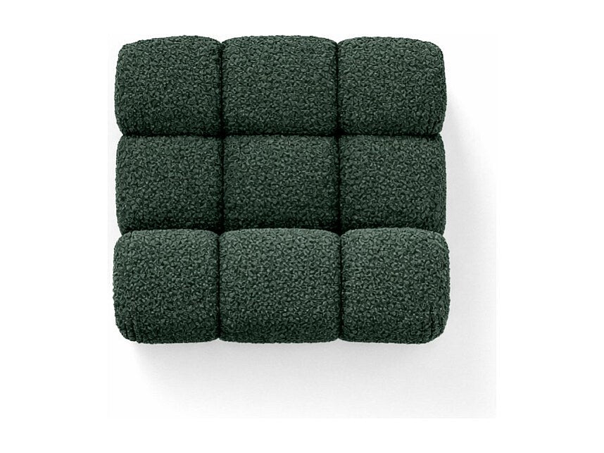 Canapé modulable vert tissu