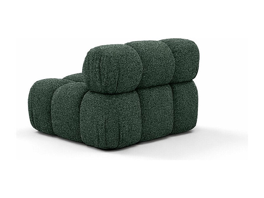 Canapé modulable vert tissu