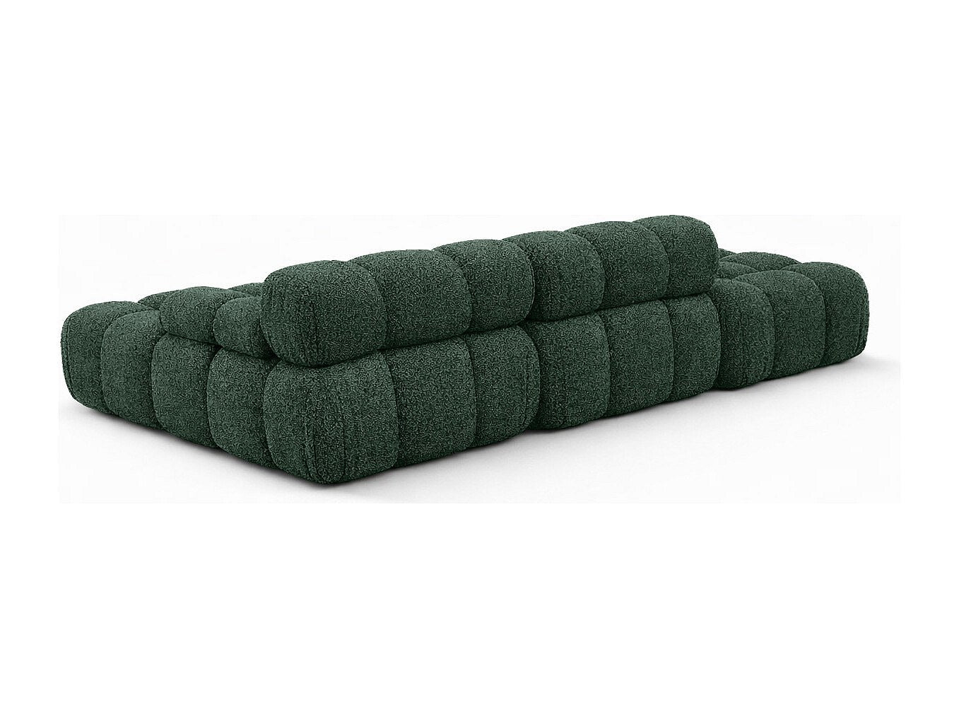 Pouf pour canapé modulable vert tissu