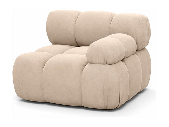 Canapé modulable beige tissu