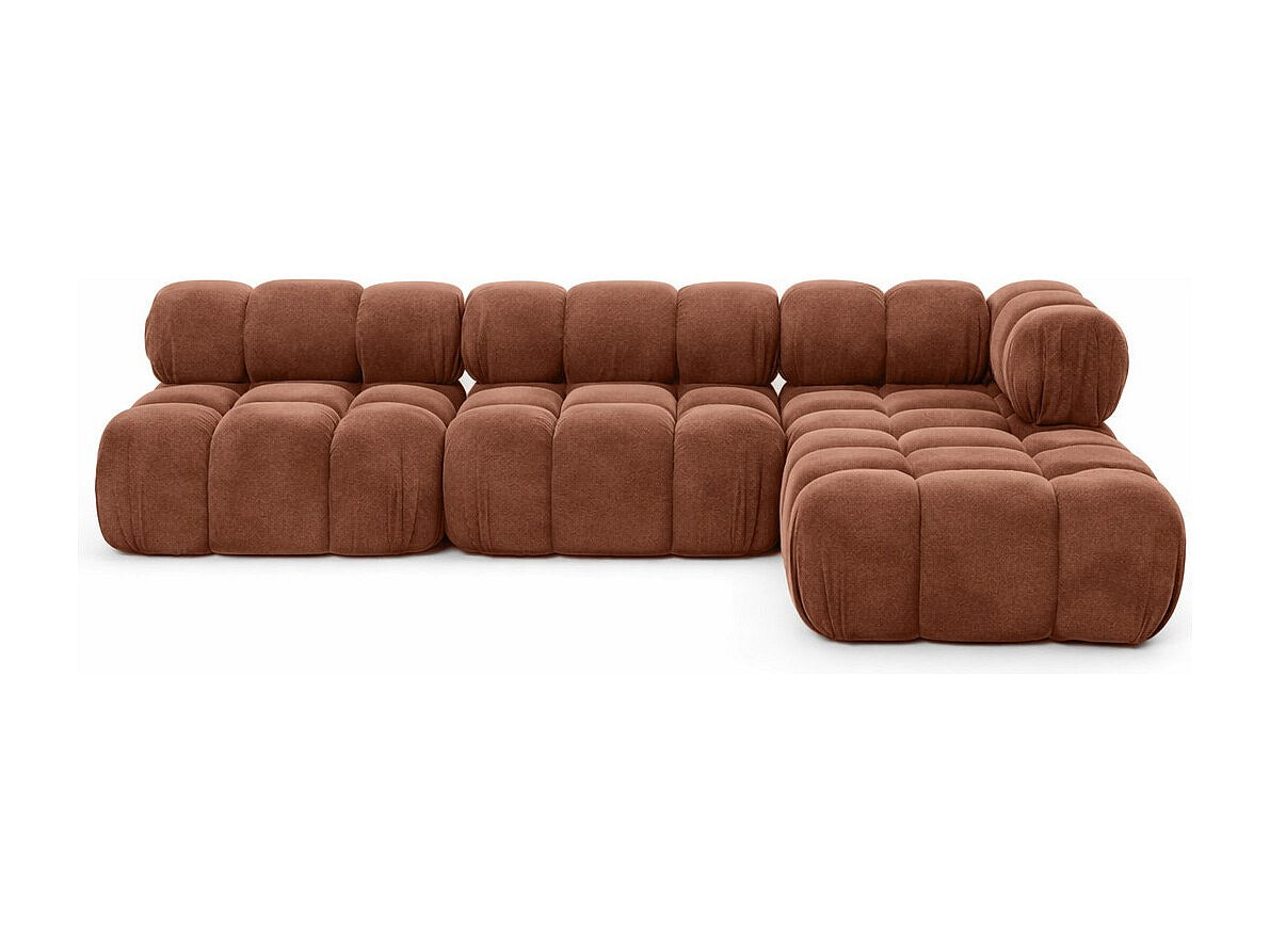 Canapé modulable marron tissu