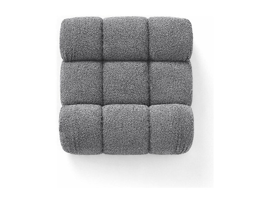 Canapé modulable gris tissu