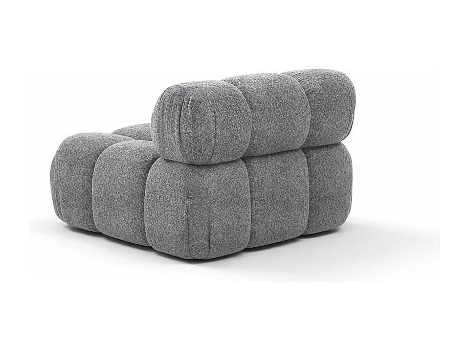 Canapé modulable gris tissu