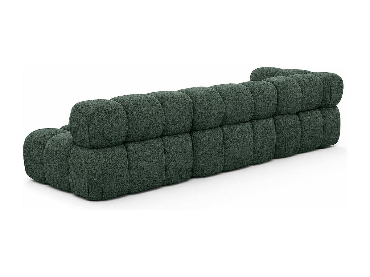 Canapé modulable vert tissu