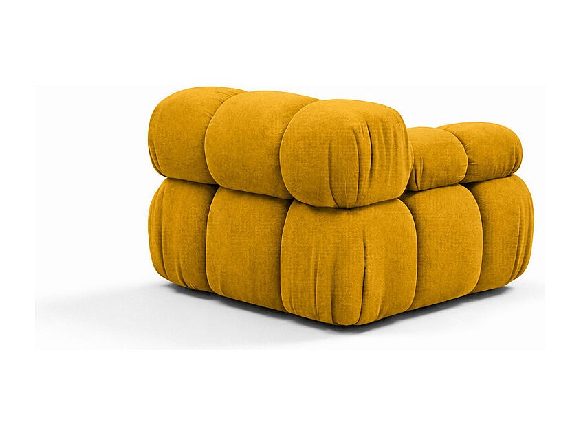Canapé modulable jaune tissu