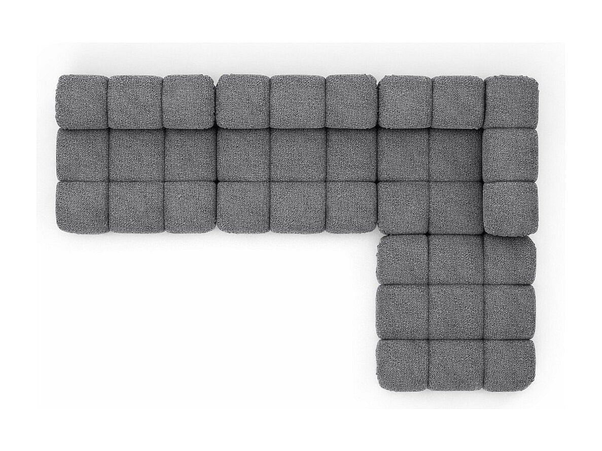 Canapé modulable gris tissu