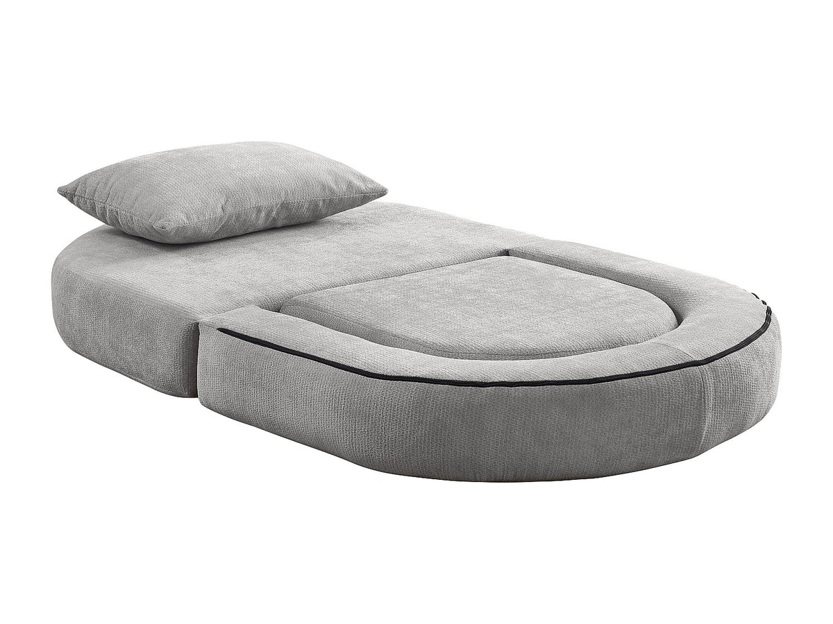 Canapé modulable gris tissu