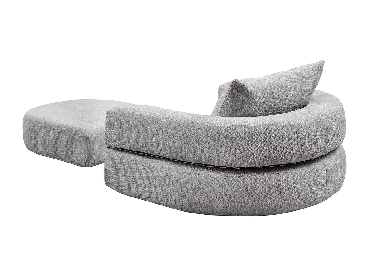Canapé modulable gris tissu