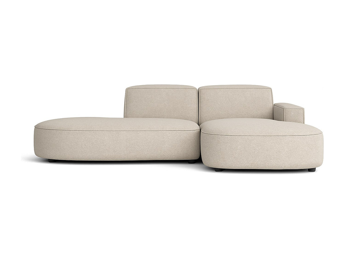 Angle pour canapé modulable beige tissu