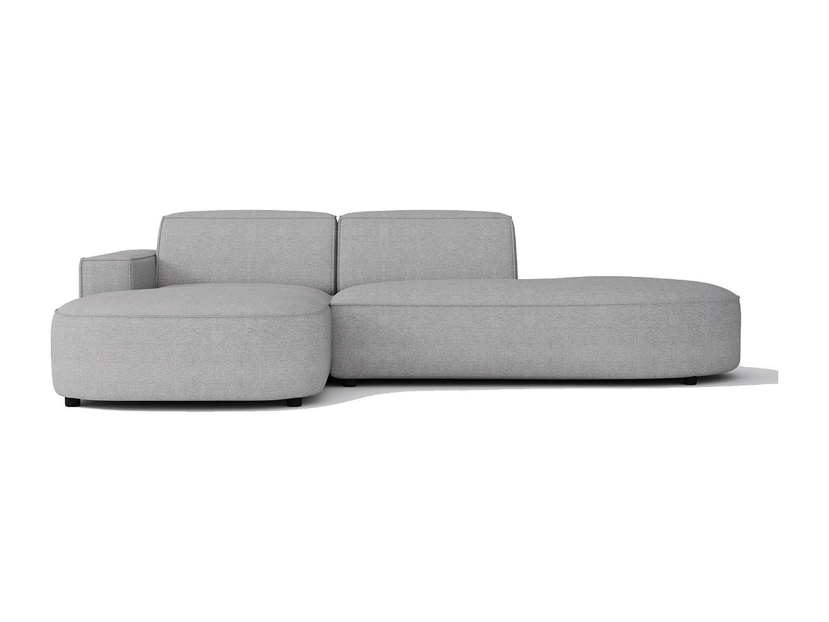 Angle pour canapé modulable gris tissu