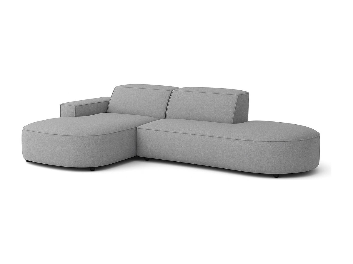 Angle pour canapé modulable gris tissu