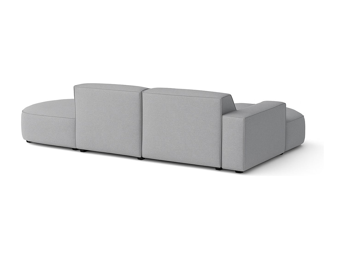 Angle pour canapé modulable gris tissu