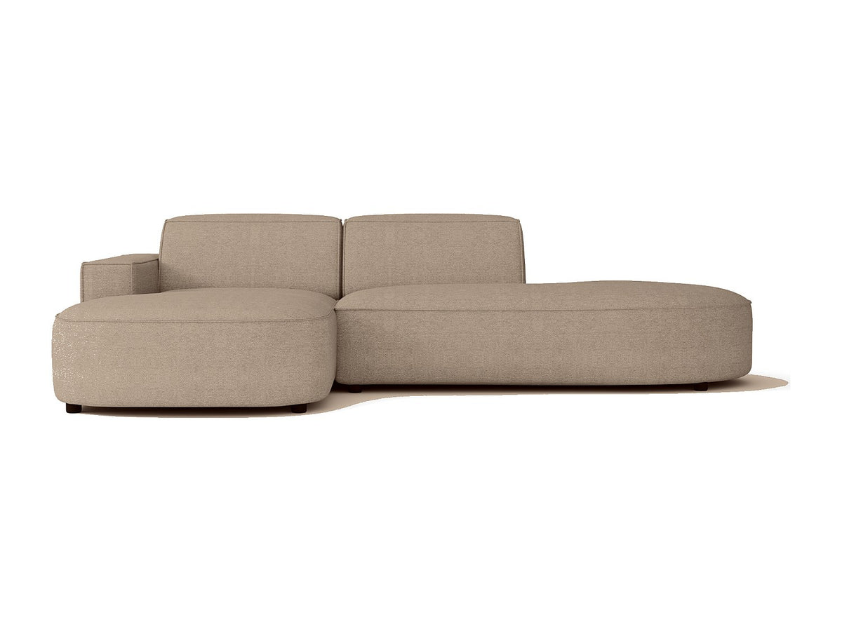 Angle pour canapé modulable beige tissu