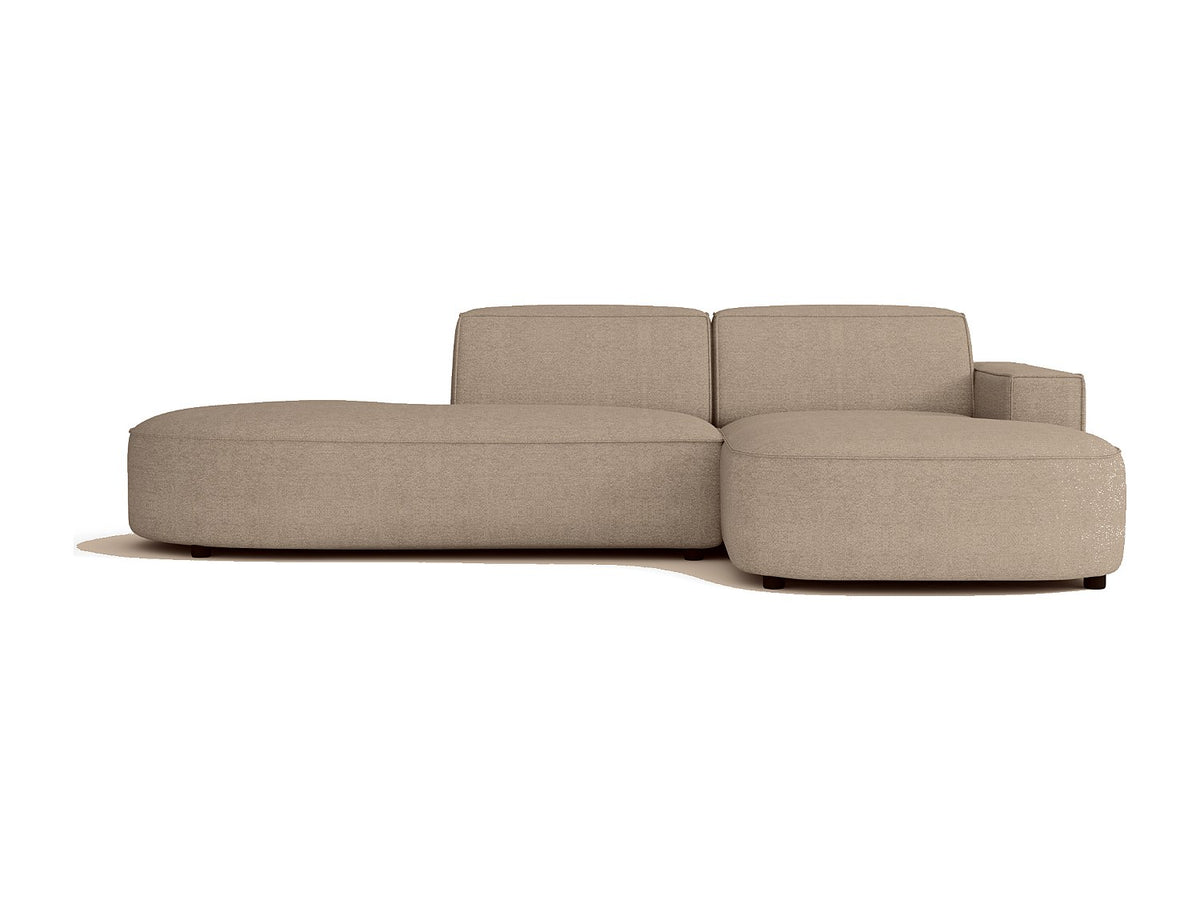 Angle pour canapé modulable beige tissu